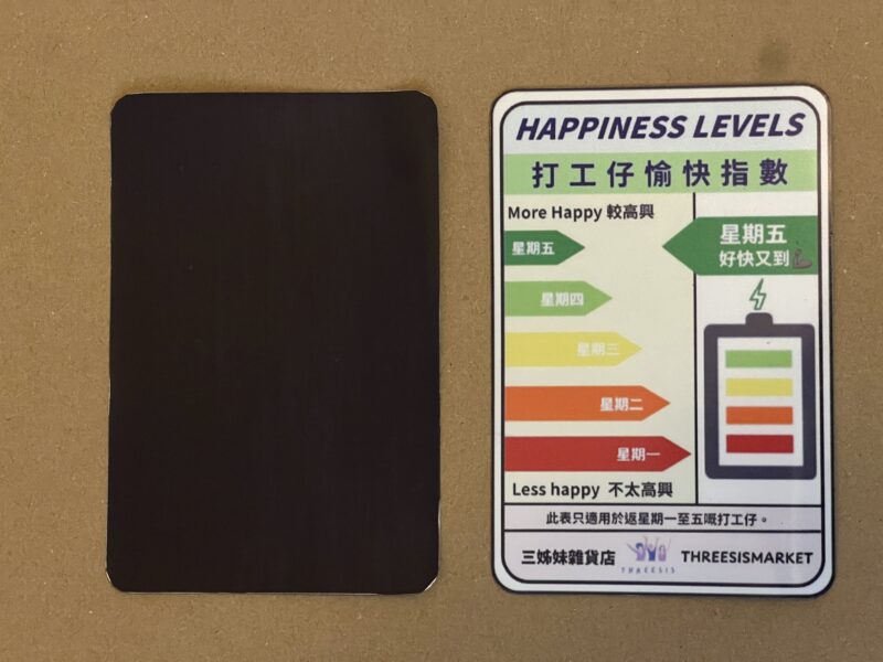 [現貨] 打工仔愉快指數磁石貼 星期一焦慮症 星期五 能量指數 能源標籤 Happiness Levels Energy：圖片 5