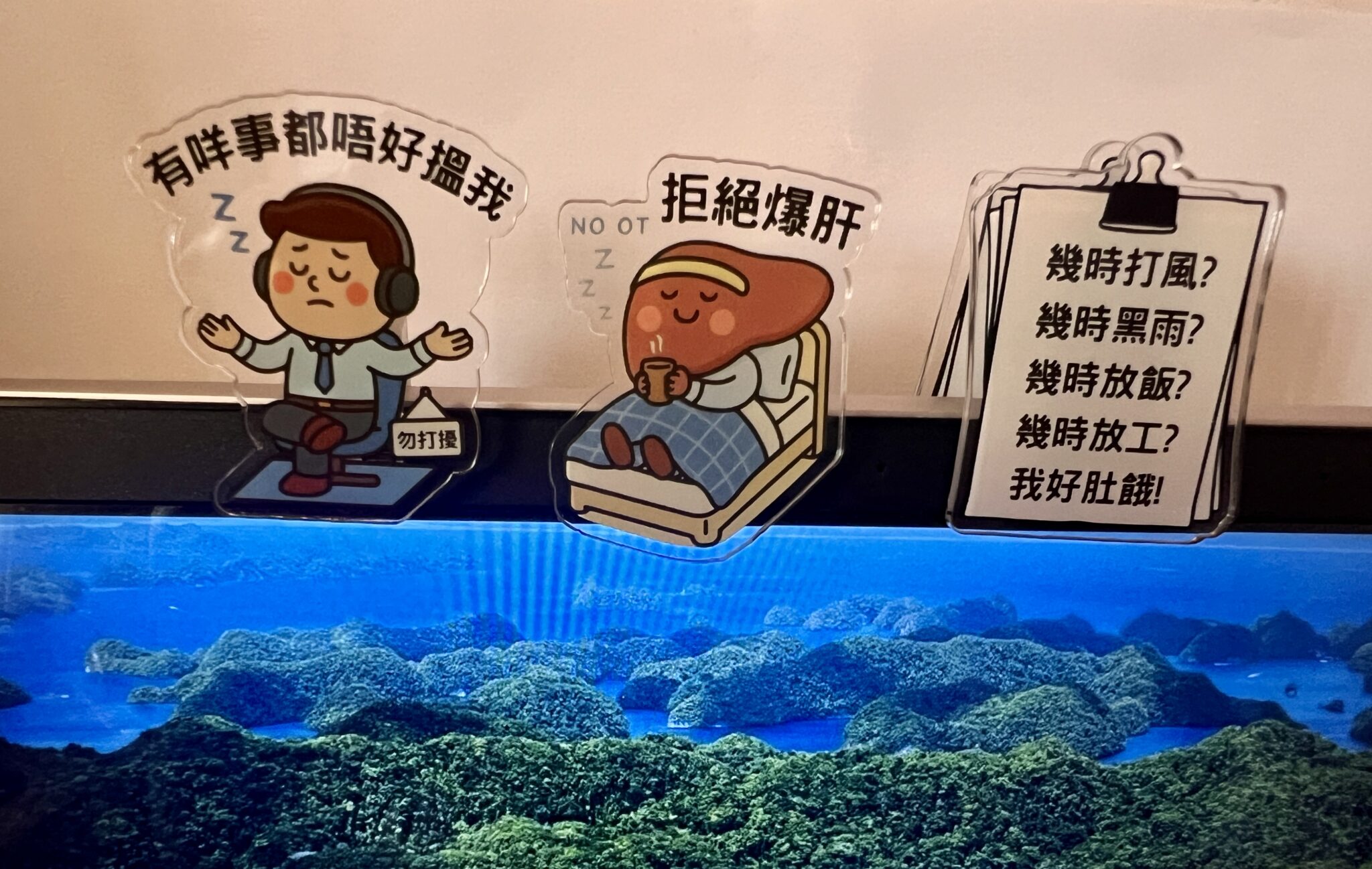 [現貨] 搞笑扮工語錄夾仔 電腦夾 零食夾 書夾 文件夾 返工 上班 扮工 亞克力夾 扮工室 搞笑產品 辦公室文件夾子