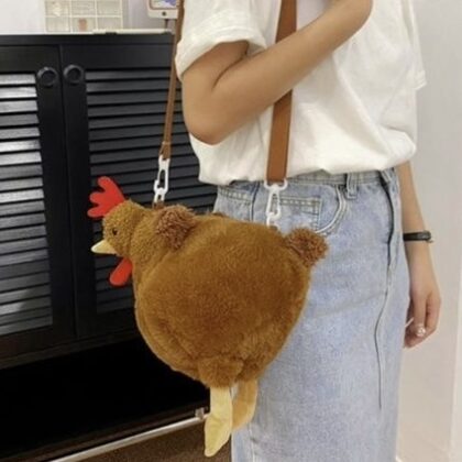 [現貨] 母雞 斜孭袋 斜邊包 熱賣 搞笑 交換禮物 派對 聖誕禮物 搞鬼禮物 創意 禮物Christmas party 聖誕聯歡會 伏