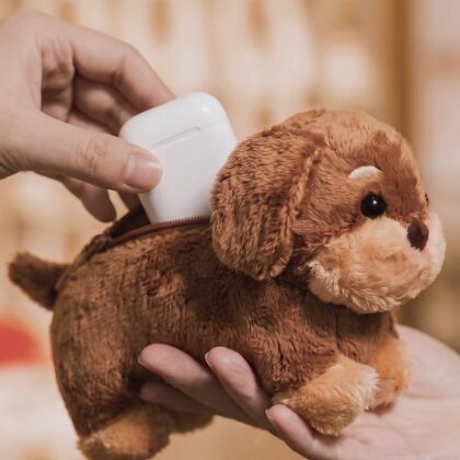[預訂產品] 臘腸狗耳機小包 搞笑產品 臘腸狗 犬 寵物 寵物造型吊飾 耳機套 耳機包 耳機 鎖匙 doooooooooog 朋友禮物